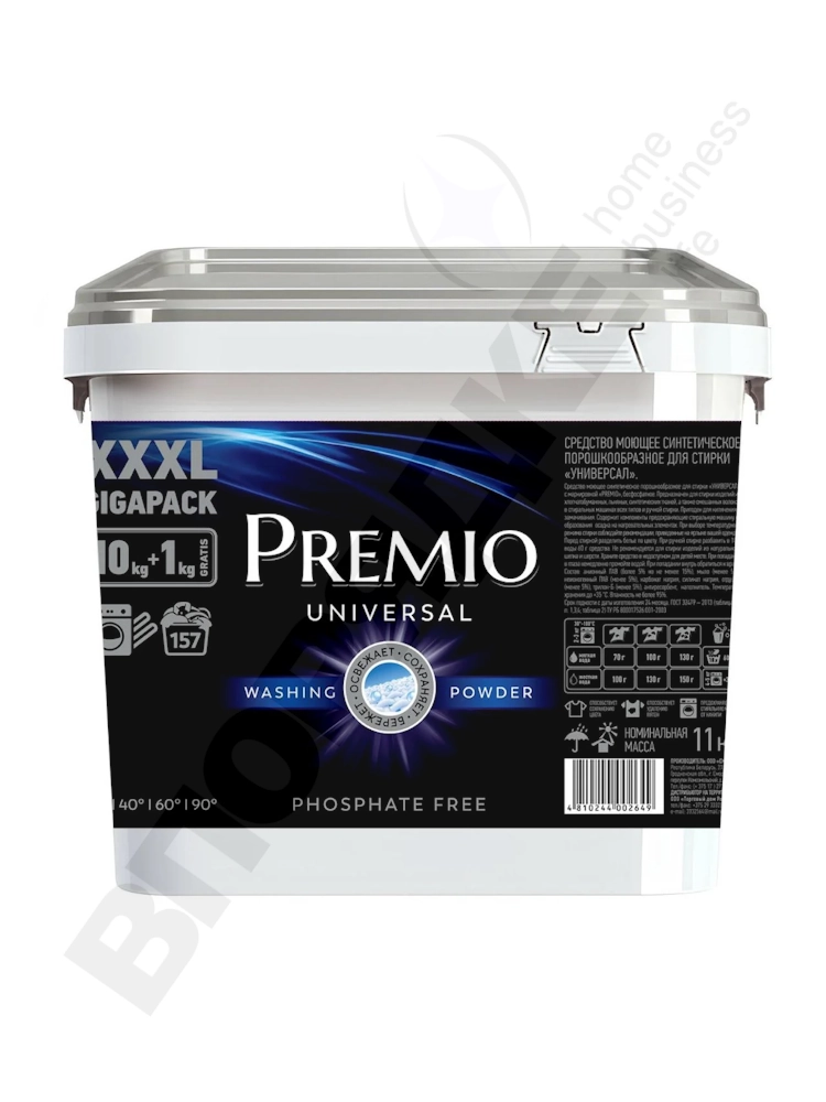 Стир.пор. "Premio" Универсал-автомат (ведро) 11кг.