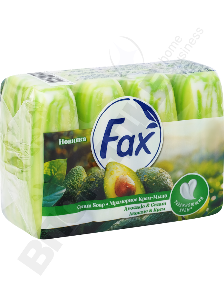 Мыло туалетное "Fax" Авокадо крем 70гр 4шт/уп